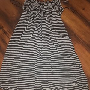 Roxy black and grey striped dress